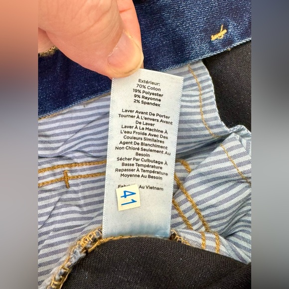 NWT Talbots Navy Blue Jegging Crop High Waist Jeans With Pockets 16W Curvy - Picture 7 of 13